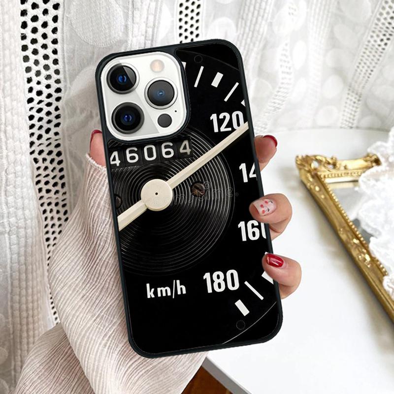 Крутой ретро-спидометр Чехол для телефона Для iPhone 17 Air 16 15 14 Plus для apple 16 11 12 13 Pro Max coque