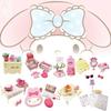 My Melody Strawberry Room Miniature Scene Collectible Toy Model Figurine Set