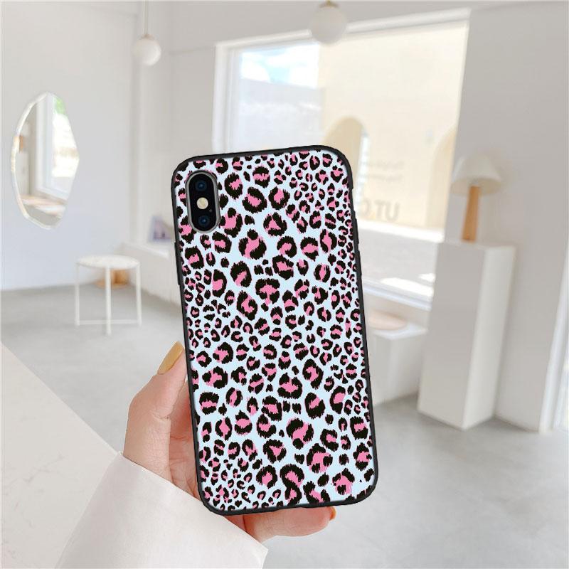 Розовый леопардовый чехол для телефона PP51 для Samsung Galaxy M06 M15 M16 M35 M55 M56 A36 A42 A50 A50S A51 A52 A32 A33 A05 A05S A06 A16 A20