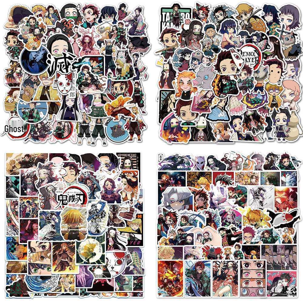 200 Removable Demon Slayer Stickers for Luggage, Suitcases, Skateboards & Water Bottles - Japanese Anime Decal Collection