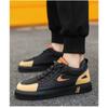 Men's Fashion Sports and Leisure Shoes 2024 Spring New Style College Style Comfortable Anti Slip Thick Soled Shoes