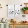 Dog Kitchen Towels Set of 2, Dog Dad Mom Lovers Gifts for Owners Women Men Dish Tea Towels for Kitchen Decor, Pet Lover Gifts Hand Towels for