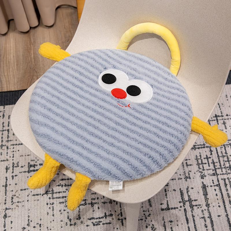 Осенне-зимняя студенческая теплая утолщенная подушка для сиденья с рисунком из мультфильма, съемная подушка для стула из хлопка с эффектом памяти, офисная подушка для ягодиц
