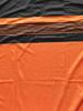 Men'S Outdoor Polo Shirt, Black And Orange Striped Design, Polyester Material, Multiple Specifications Available, Suitable for Hiking And Outdoor
