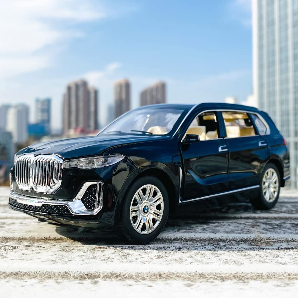 1:24 масштаба X7, литая под давлением модель автомобиля из сплава, игрушечный транспорт со звуком и светом, подарок для детей и коллекционные игрушки для мальчиков