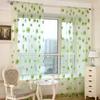 1Pc Sunflower Print Breathable Translucent Tulle Curtain Home Balcony Decor