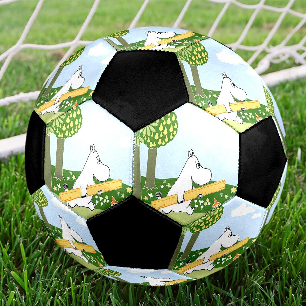 Moomin3 Soccer Ball Colorful All Ages Machine Stitched PVC Competition Ready Durable High-Bounce.SIZE5