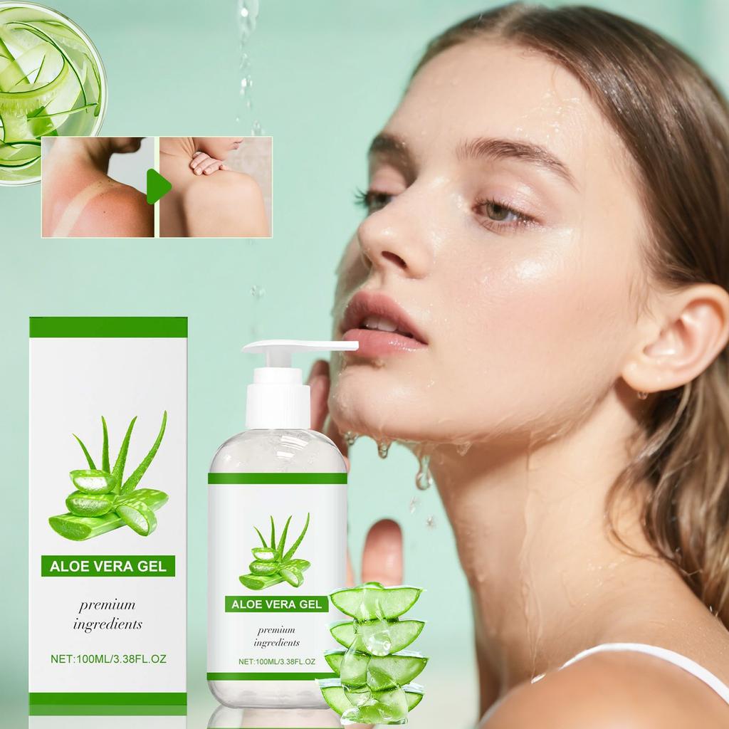 Aloe Gel Is A Natural , Soothing And Nourishing Moisturizing Gel And Cream For Use On The Face And Body