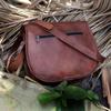 Vintage Leather Crossbody Bag, Leather Satchel, Leather Shoulder Bag, Leather Handbag, Saddle Bag, Leather Bag, Birthday Gift Idea for Her