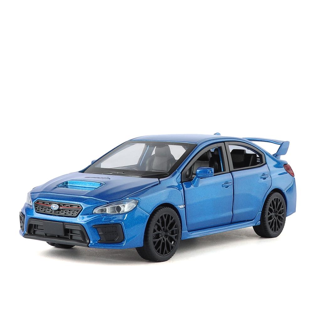 1/30 Subaru Impreza WRX STI Модель спортивного автомобиля из сплава Литой металлический Гоночные автомобили Модель автомобиля Звук Свет Симуляция Детские игрушки Подарок