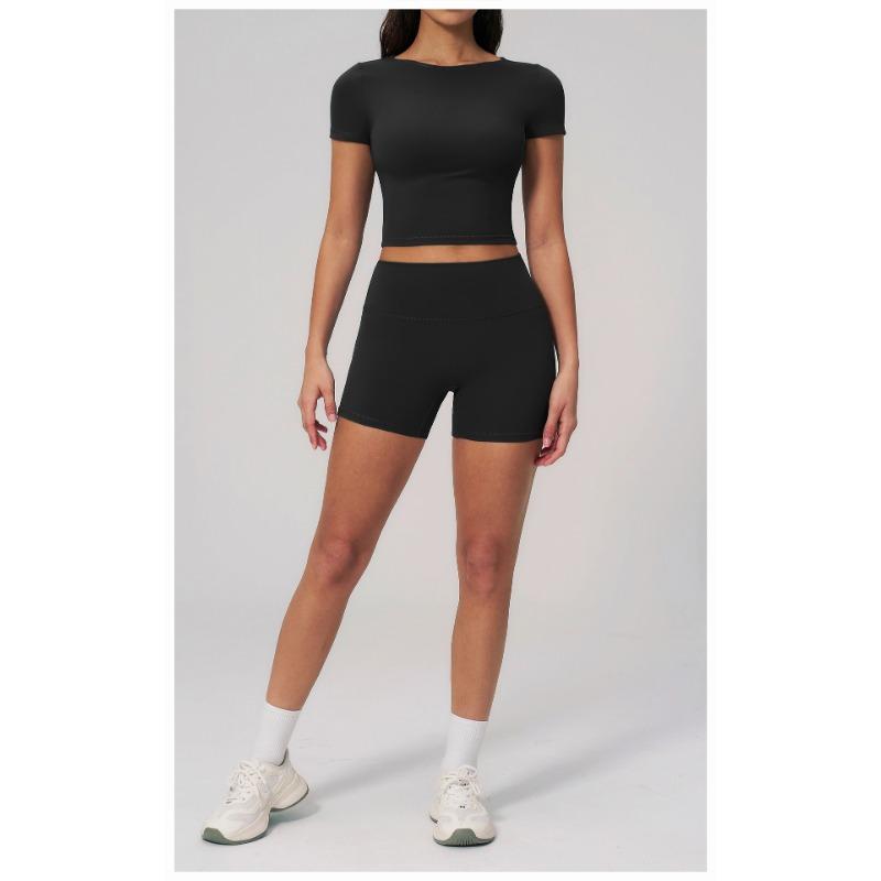 Women S High Waist Tight Yoga Shorts Quick Dry For Gym Fitness
