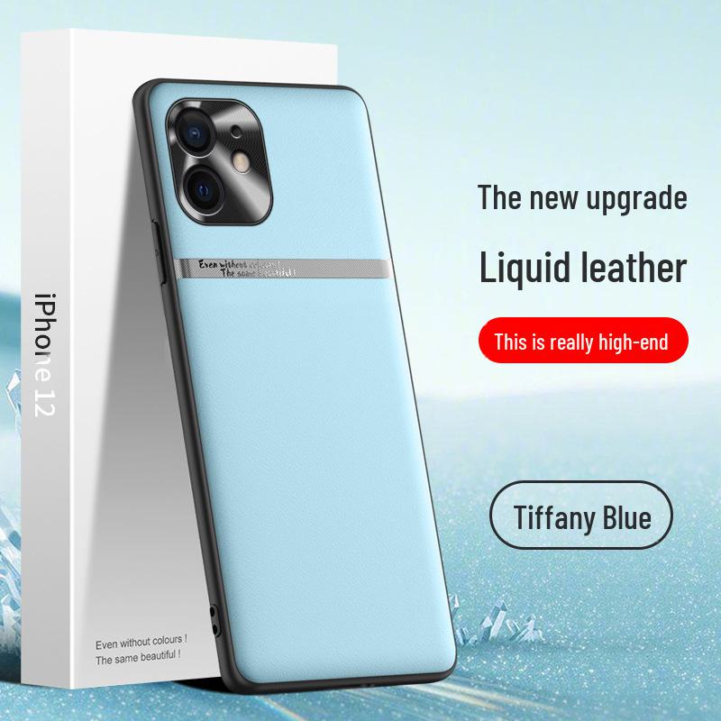 Защитный чехол из жидкой кожи для Apple 12 — чехол против падения и обрастания, индивидуальная доставка