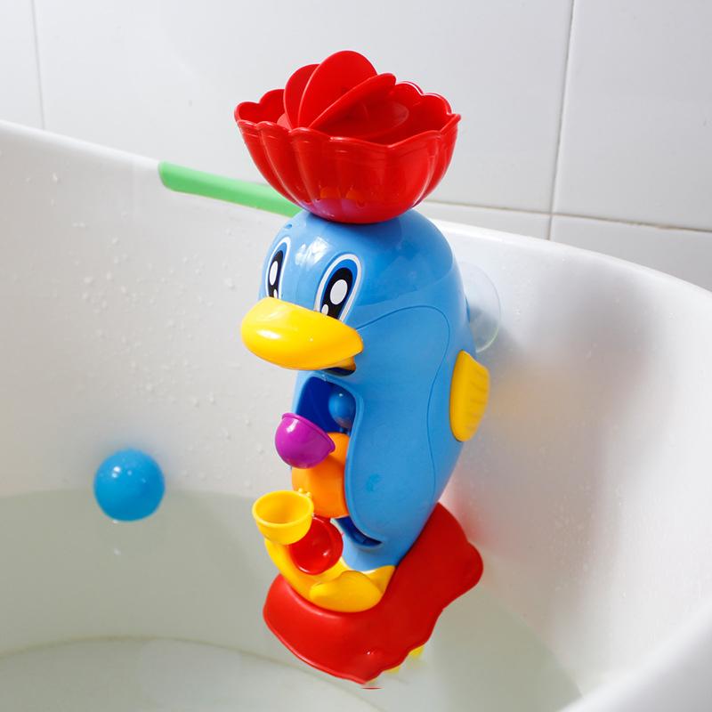 Детские игрушки для душа и ванны Милая желтая утка Водяное колесо Игрушки-слоники Детский кран Инструмент для распыления воды в ванну Игрушка для плескания Доставка напрямую от производителя