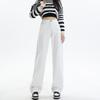 Fashion Personality Straight Jeans Women's Spring and Autumn New Korean Version Ins Skinny Temperament Wide Leg Mopping Pants Tide