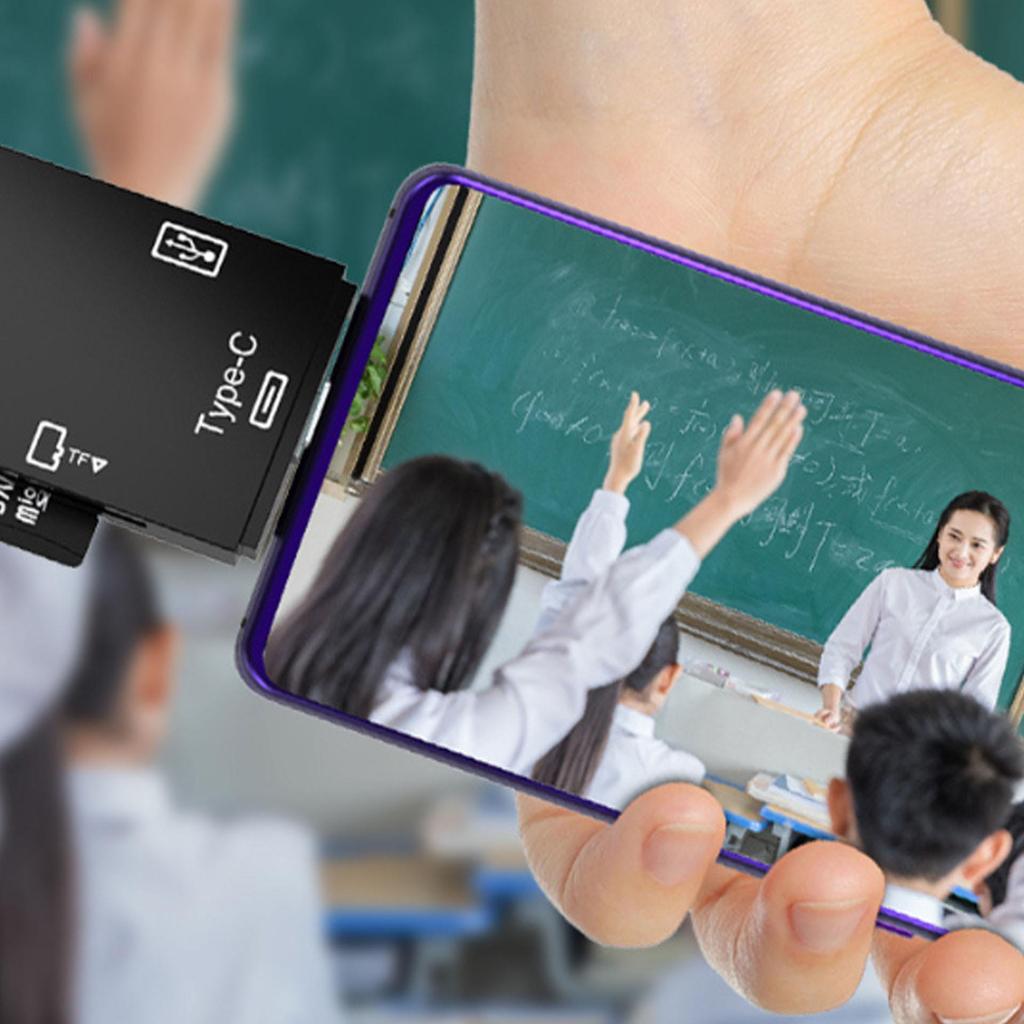 Многофункциональное устройство чтения карт USB 3.0 Type-C с OTG 2.0 для телефона и компьютера Android, поддержка дисков SD/TF/U