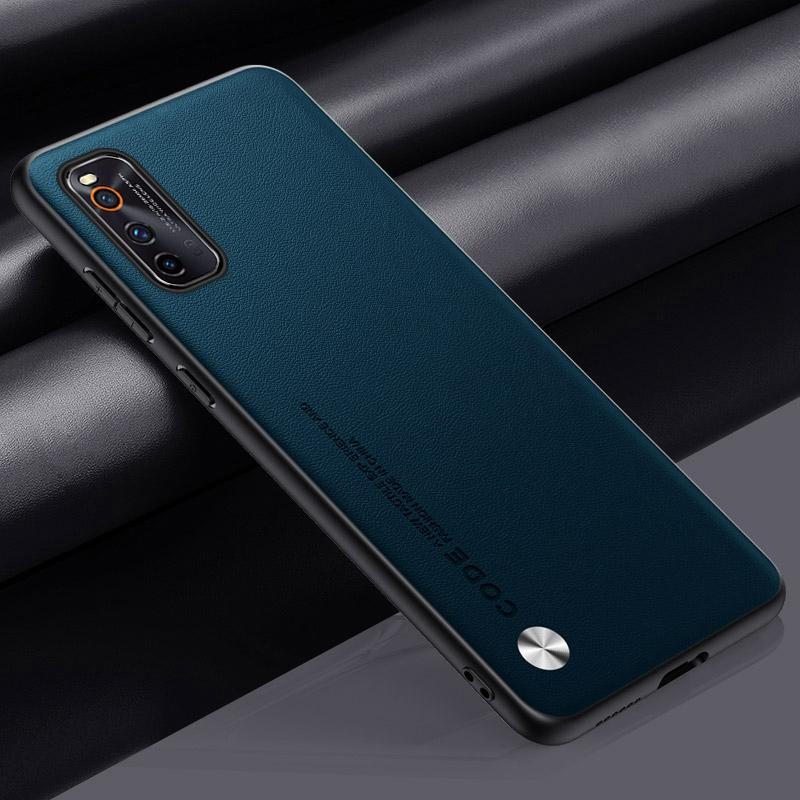 Роскошный чехол из искусственной кожи для Vivo iQOO Z1 Z1X 5G, задняя крышка, силиконовый защитный чехол для телефона Vivo iQOO Neo 3 5 Lite Neo3 Neo5