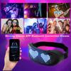 LED Smart Glasses Support APP Control, Party Bluetooth Glasses for Birthday, Bar, Flashing Display DIY Animation, USB Rechargeable Shining Glasses