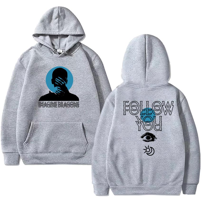 Imagine Dragons Follow You Песня Двусторонняя печать уличная мода Унисекс харадзюку мода Худи Мужчины женщины Повседневный Флисовые пуловеры