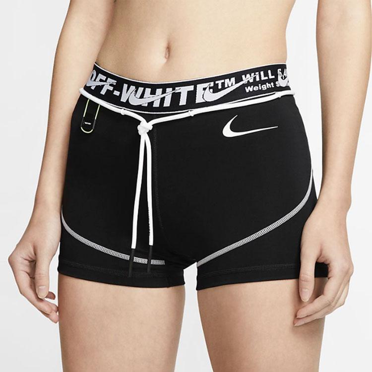 Женские тренировочные шорты OFF WHITE X Nike Черные CN5575-010