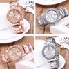 Unisex Casual Stainless Steel Band Couple Watch Fashion Quartz Wrist Watches