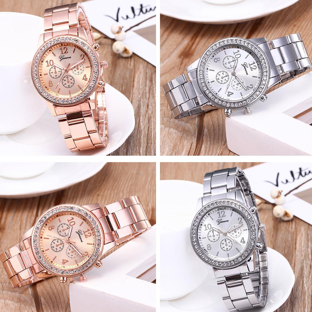 Unisex Casual Stainless Steel Band Couple Watch Fashion Quartz Wrist Watches