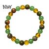 Meaningful Gift for Women Handmade Natural Stone Stretch Bracelet, Adjustable Elastic Healing Faux Gemstone Jewelry Crystal Spiritual Gifts Men Unique