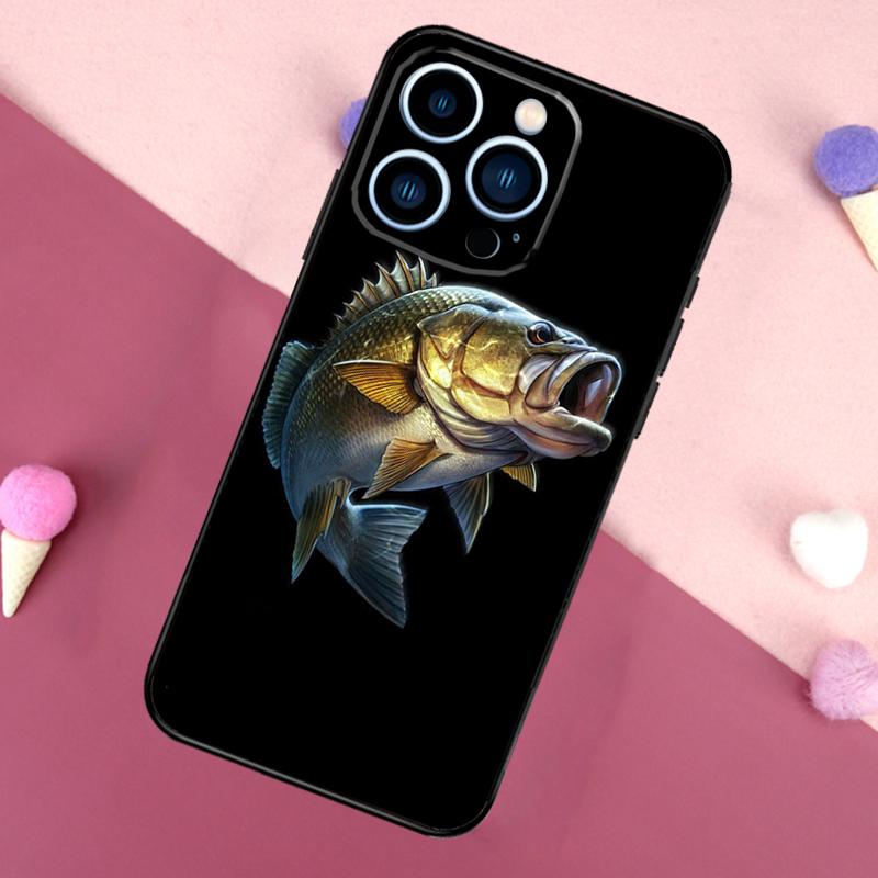 Чехол для телефона с изображением ловли басса для iPhone 17 Pro Max 17 Air 16E 13 12 Mini 15 14 Plus 11 16 Pro Max Задняя крышка