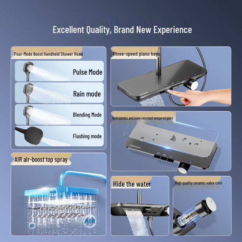 Qianshuiting Piano Key Shower System