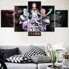Modular Canvas Picture Wall Art Framed 5 Pieces Crossover Version Painting Living Room HD Prints Anime Poster Home Decor Artwork