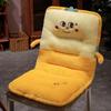 Cartoon Animal Faux Rabbit Fur One-Piece Seat Cushion with Backrest for Chair