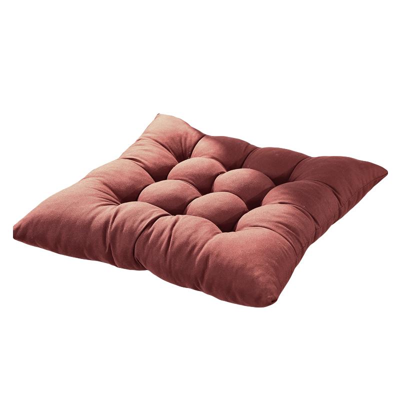1PC Polyester Soft Cushions Solid Color Square Garden Chunky Home Textile Chair Cushion Thick Seat Pads Home Decoration