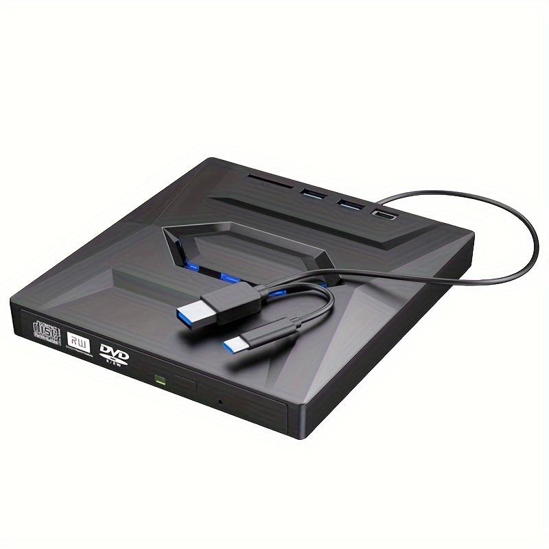 Внешний для привода CD DVD/-RW с устройством чтения SD-карт и входным портом USB 3.0 2.0 Type-C, устройством записи компакт-дисков/DVD-плеером, приводом оптических дисков