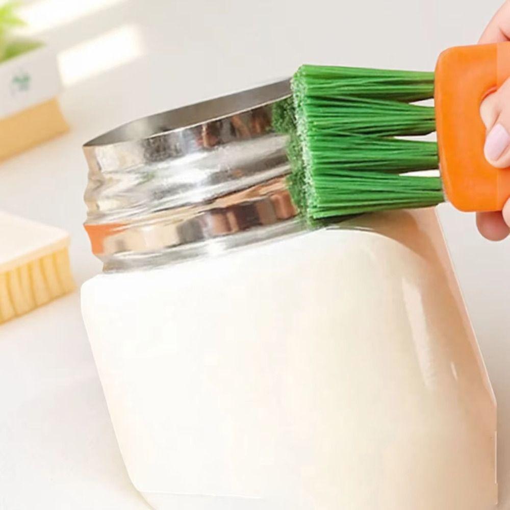 360° Rotatable Bottle Gap Cleaner Brush Bottle Cup Holder Cleaner  Baby Bottle Cleaning
