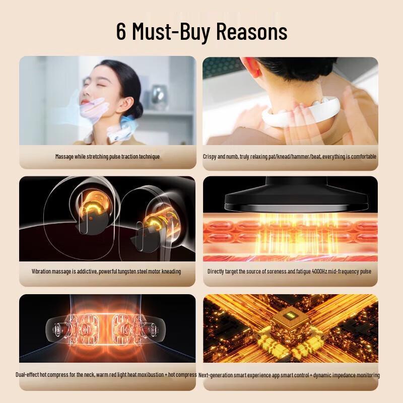 SKG Умный массажер для шеи K5-3 (Подарочная коробка)