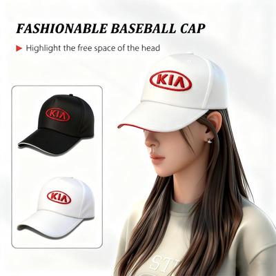 Kia Бейсболка с эмблемой Мужская Женская Регулируемая Кепка Козырек Для KIA EV6 Stinger RIO Sorento Picanto Ceed Borrego Syros K4 K5 K8 K9