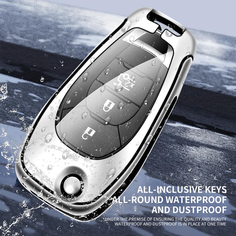 Чехол-защита для корпуса автомобильного ключа из цинкового сплава Для Chevrolet Cruze Cross Cobalt Captiva Spark Sonic Aveo Tracker Onix Rs Malibu