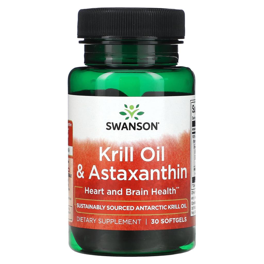 Swanson Krill Oil & Astaxanthin, 30 Softgels