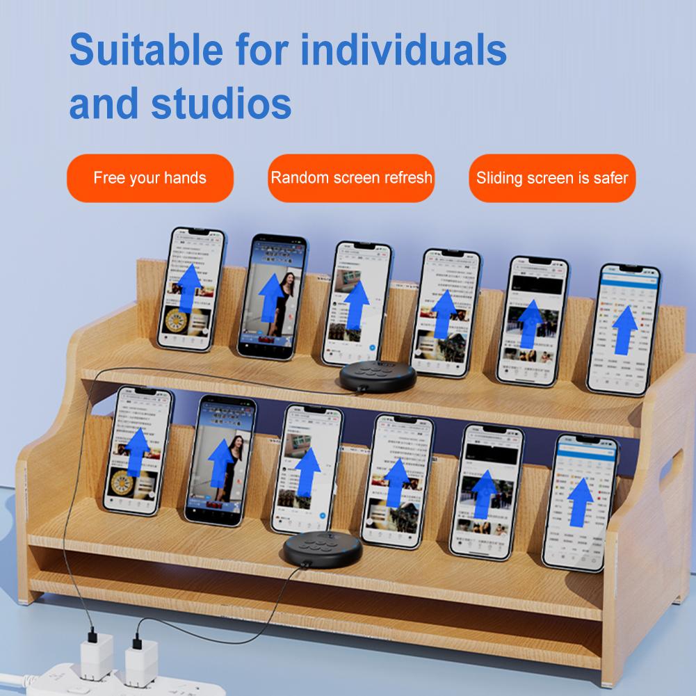 Цифровой беспроводной мобильный слайдер экрана с функцией отключения звука, устройство для пролистывания экрана, совместимое с Bluetooth, для приложений смартфона, видео, прямых трансляций