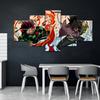 5 Panels HD Anime Boy Picture Tomioka Giyuu Demon Slayer Kamado Tanjirou Poster Animation Art Wall Decor Paintings No Frame