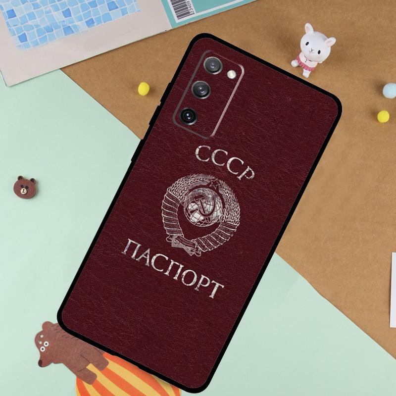 Russian Passport Flag Soft Case For Samsung Galaxy S25 Ultra S9 S10 S20 S22 S21 Plus S23 FE S24 Ultra Funda Cover