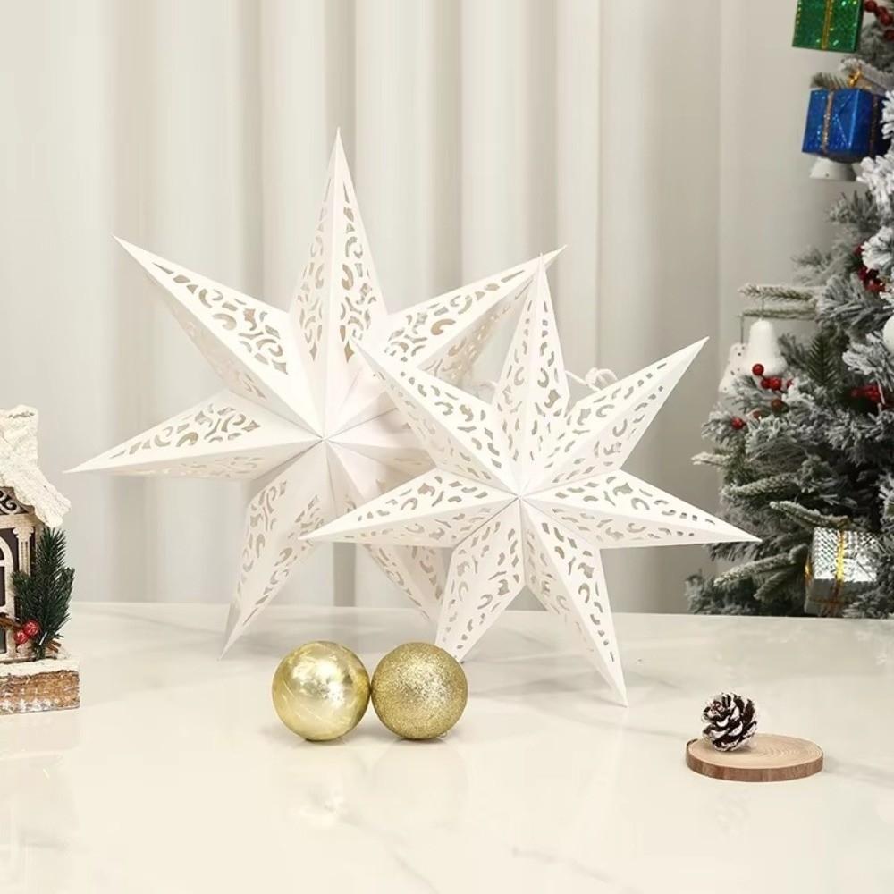 45cm Xmas Lampshade Hollow Out Lamp Cover New Year Decor Christmas Lantern  Islamic Celebration