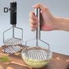 Double-layer Potato Masher Manual Potato Press Wavy Pressure Ricer Crusher Kitchen Tools for Mashed Potatoes Vegetables Fruits