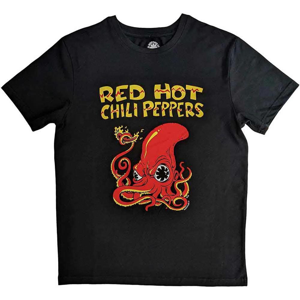 Red Hot Chili Peppers Unisex T-Shirt Octopus Black (L)