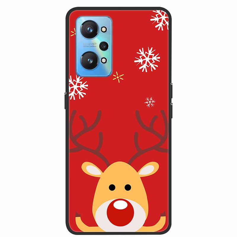 Christmas Cover For Realme GT Neo 2 2T 3 3T Cases Lovely Soft TPU Silicone Covers for Realme C21Y C25Y Q5 Pro Neo2 Neo3 Neo2T