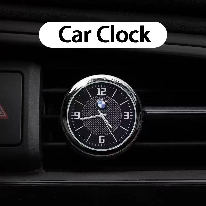 BBIJ5 BMW Car Dashboard Clock, Luminous Auto Interior Watch, Universal Vehicle Time Decor Accessory Fit for BMW 3/5 Series X1/X3/X5/X6