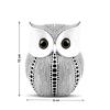 Modern Classy Lucky Owl Resin Art Figure Showpiece -(Pack of 1, White)