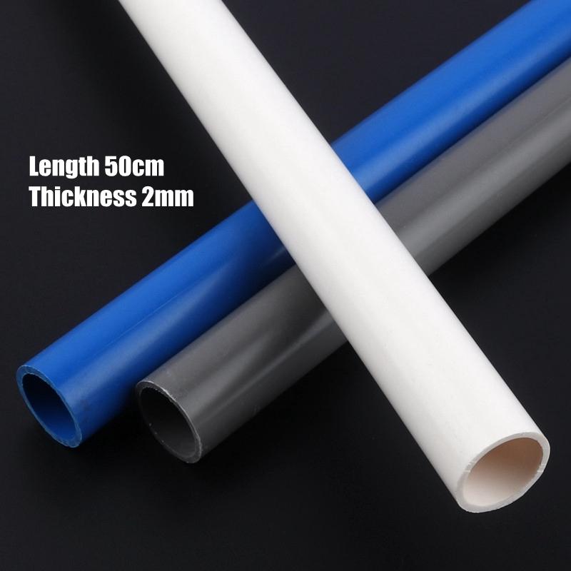 2pcs/lot Outer Dia.32 40mm PVC Pipe Length 50cm 19" Agriculture Garden Irrigation Watering Aquarium Tank Water Supply PVC Tube