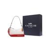 COACH Teri Cow Leather Crescent Bag , Handbag , Shoulder Bag Medium Women's White (Unisex) Shoulder Bags CJ595 SVCAH