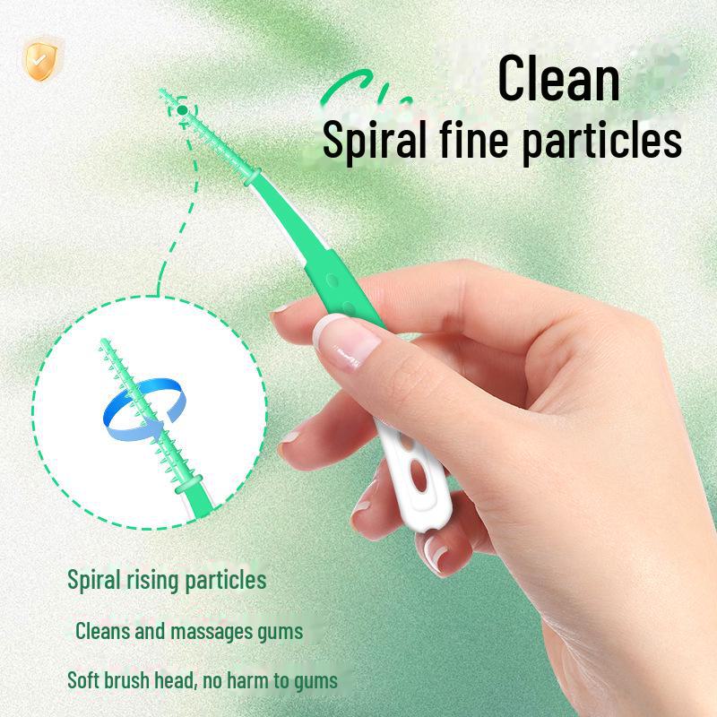 Портативная мягкая силиконовая щетка для чистки межзубных промежутков