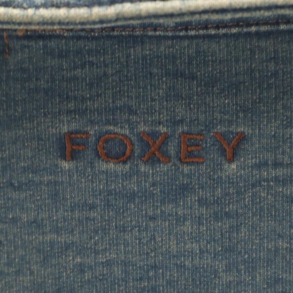FOXEY NEW YORK сделано в Японии Жакет 38 Синий Женский Б/у